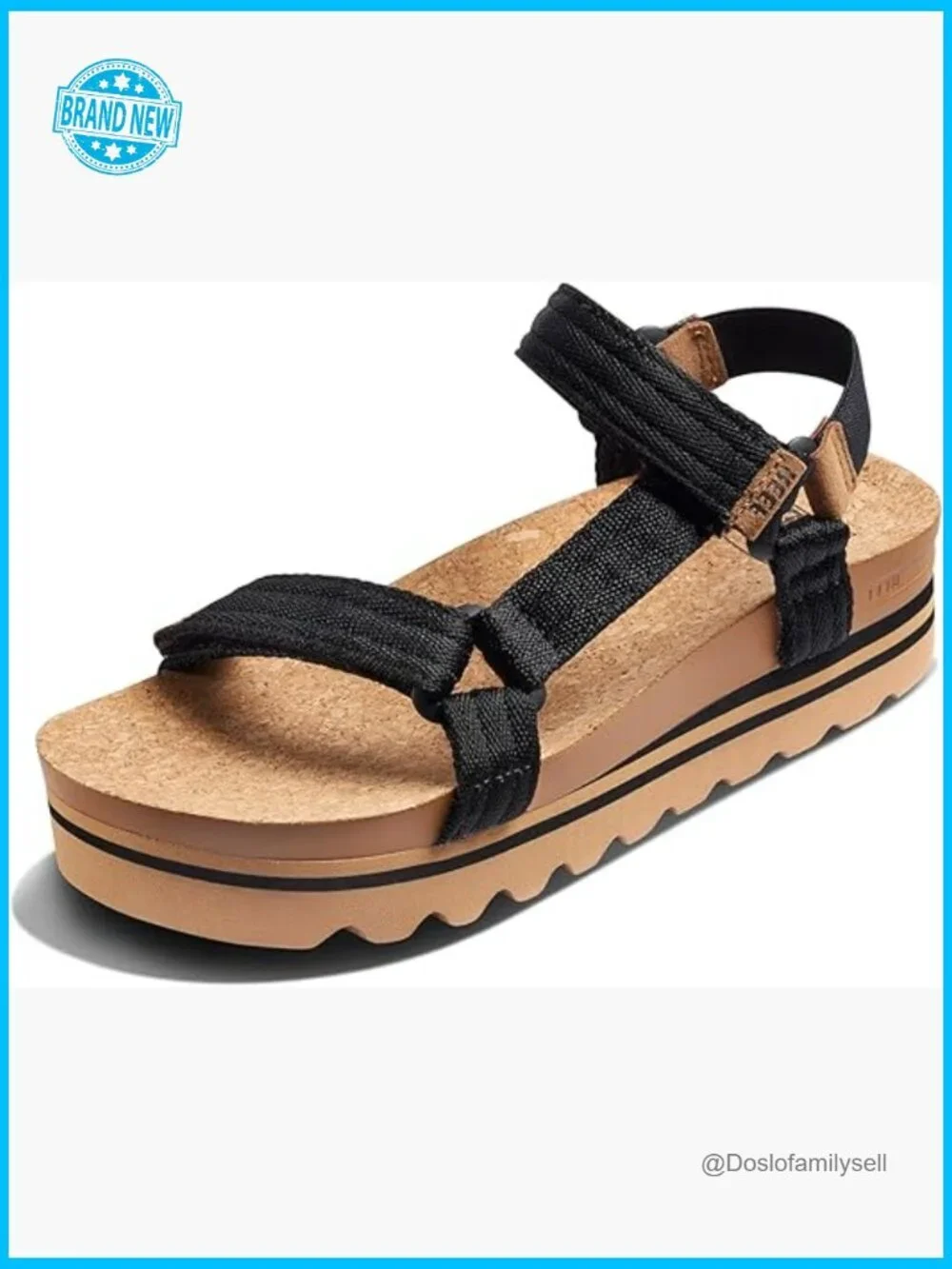 Platform Slingback Sandals with Arch Support Cushion Sole Lightweight